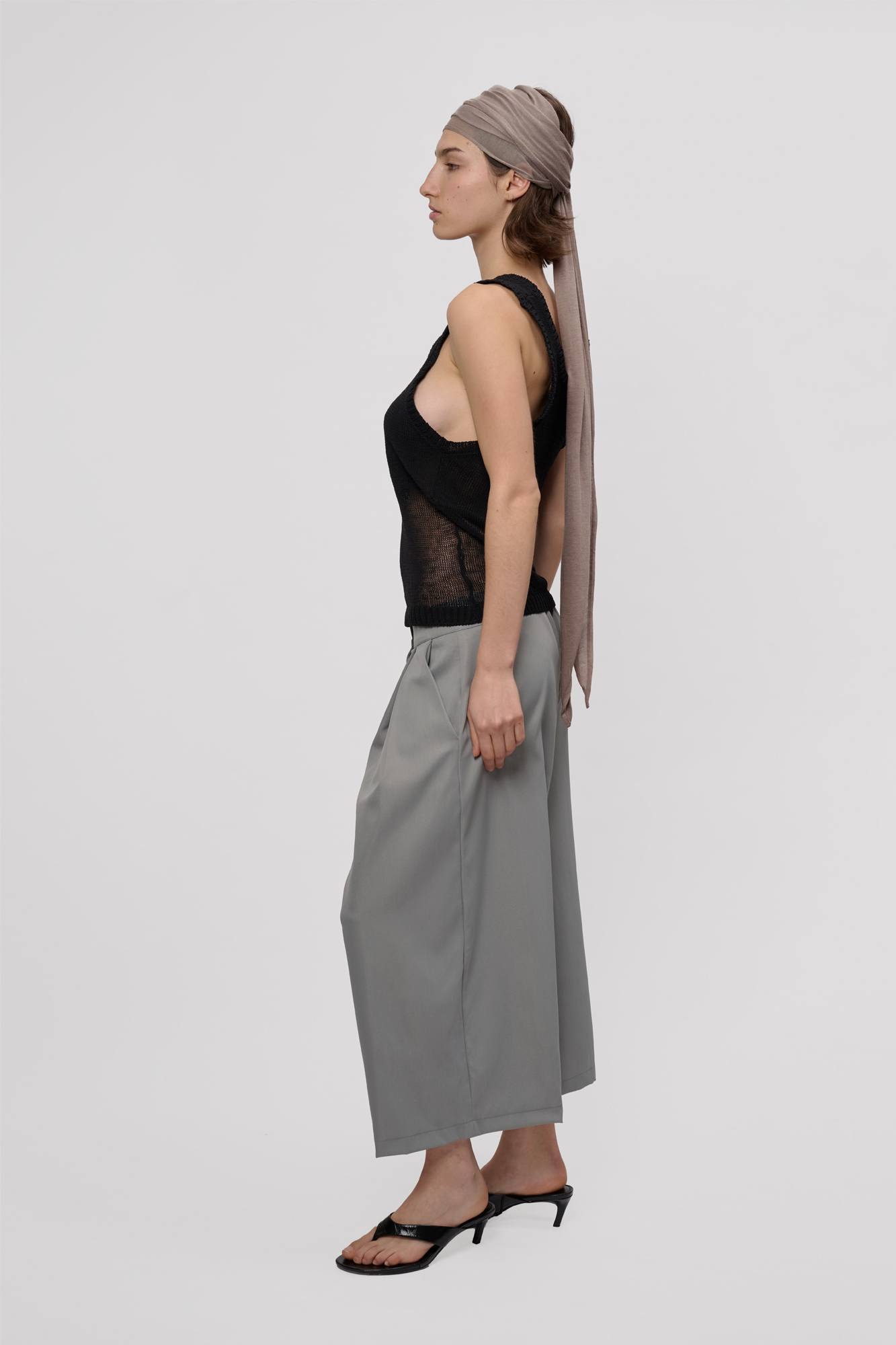 Wide leg cropped unisex