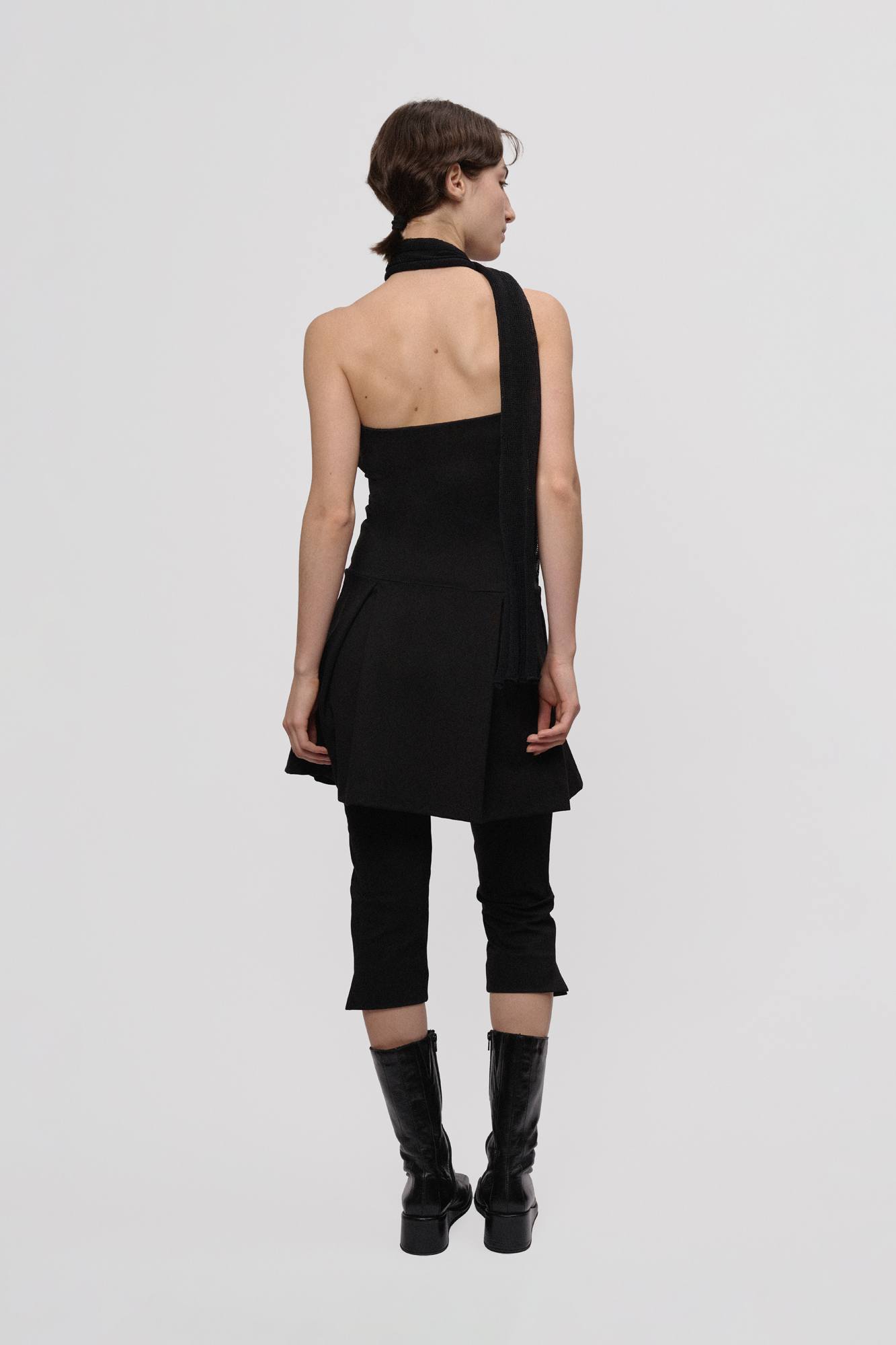 Vestido tank con pinzas