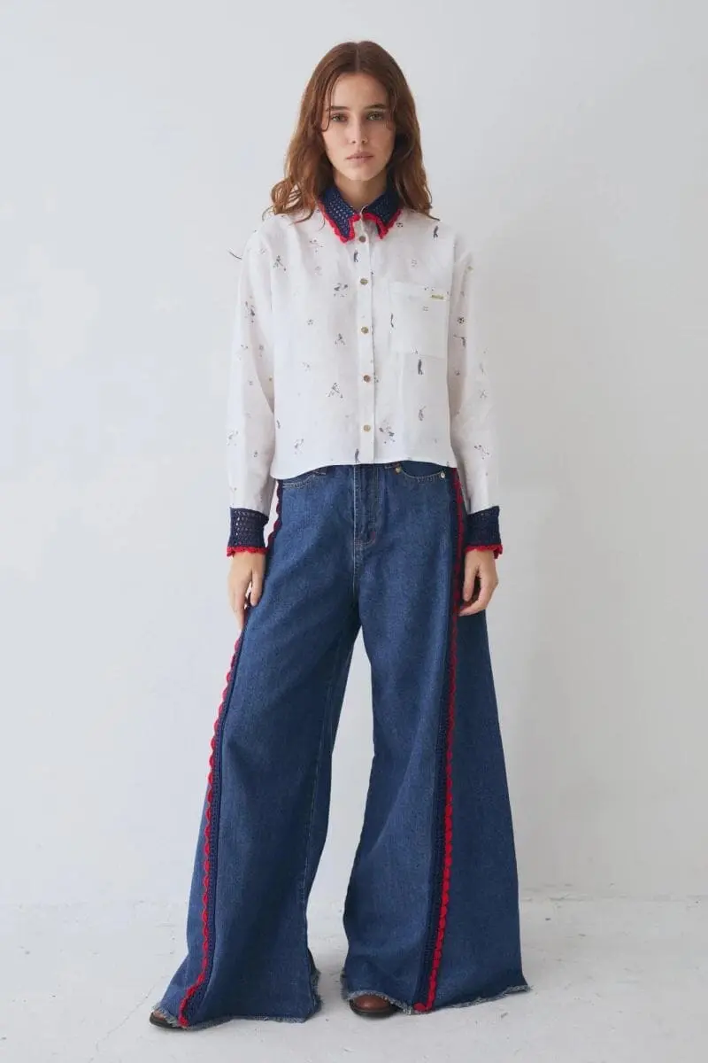 Jean Wide XL Red