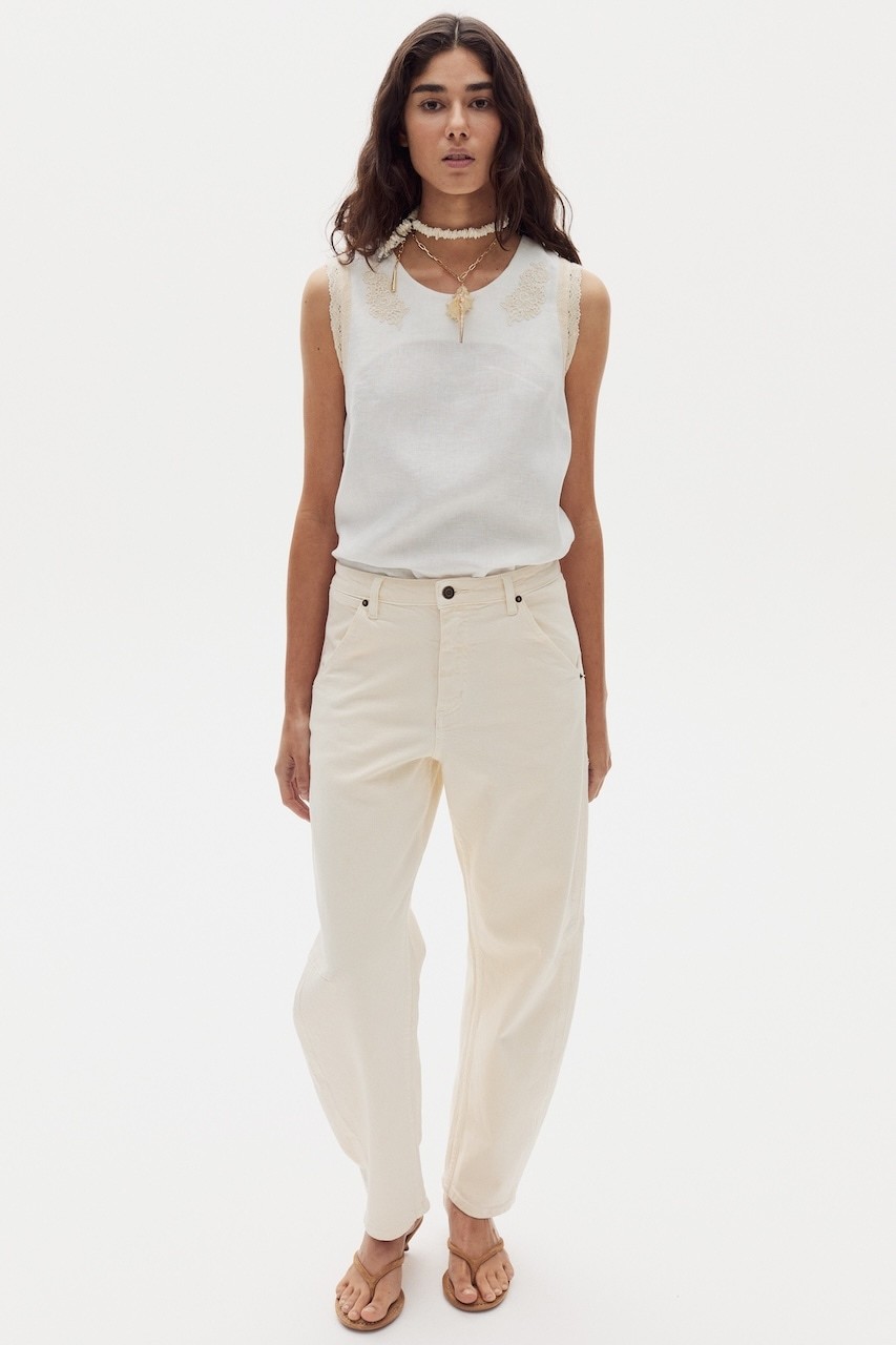 Pantalón Ambar en Denim - Bone