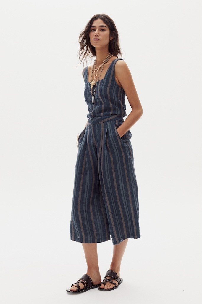 Bermuda Zuri en Lino - Dusk Stripes