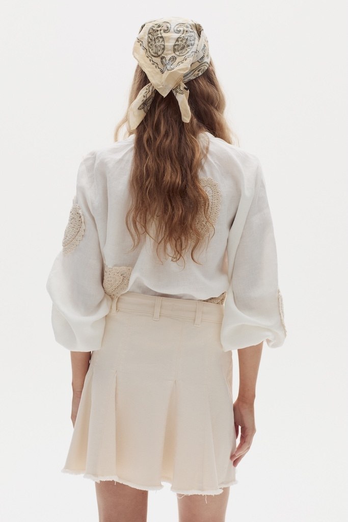 Falda Azalea Denim - Bone