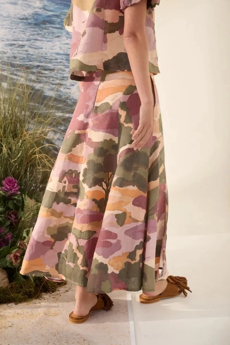 Falda Horizonte Print