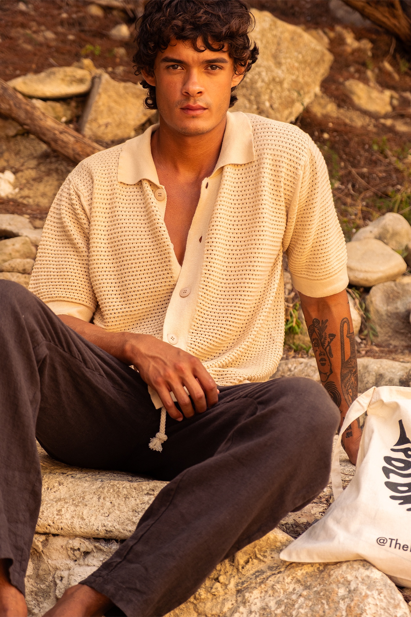Button Down Knitted Shirt