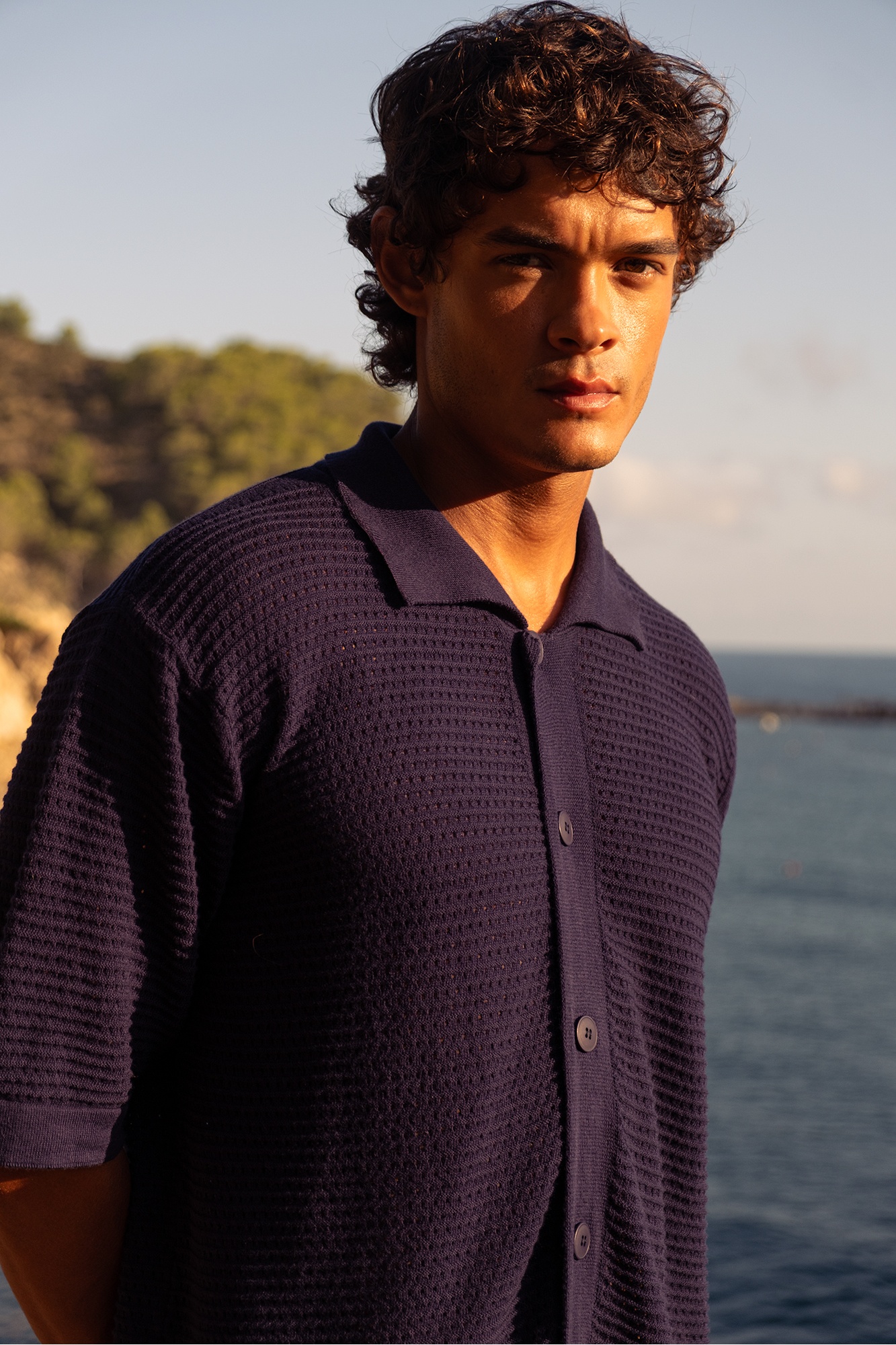 Button Down Knitted Shirt