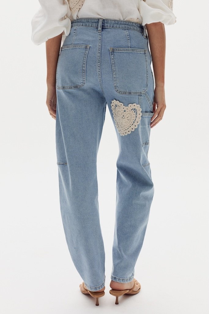 Pantalón Ambar Cuore en Denim - Sky Blue