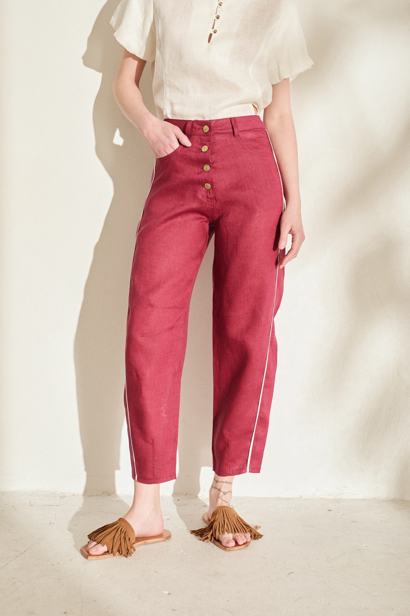 Pantalon Barrel Lines