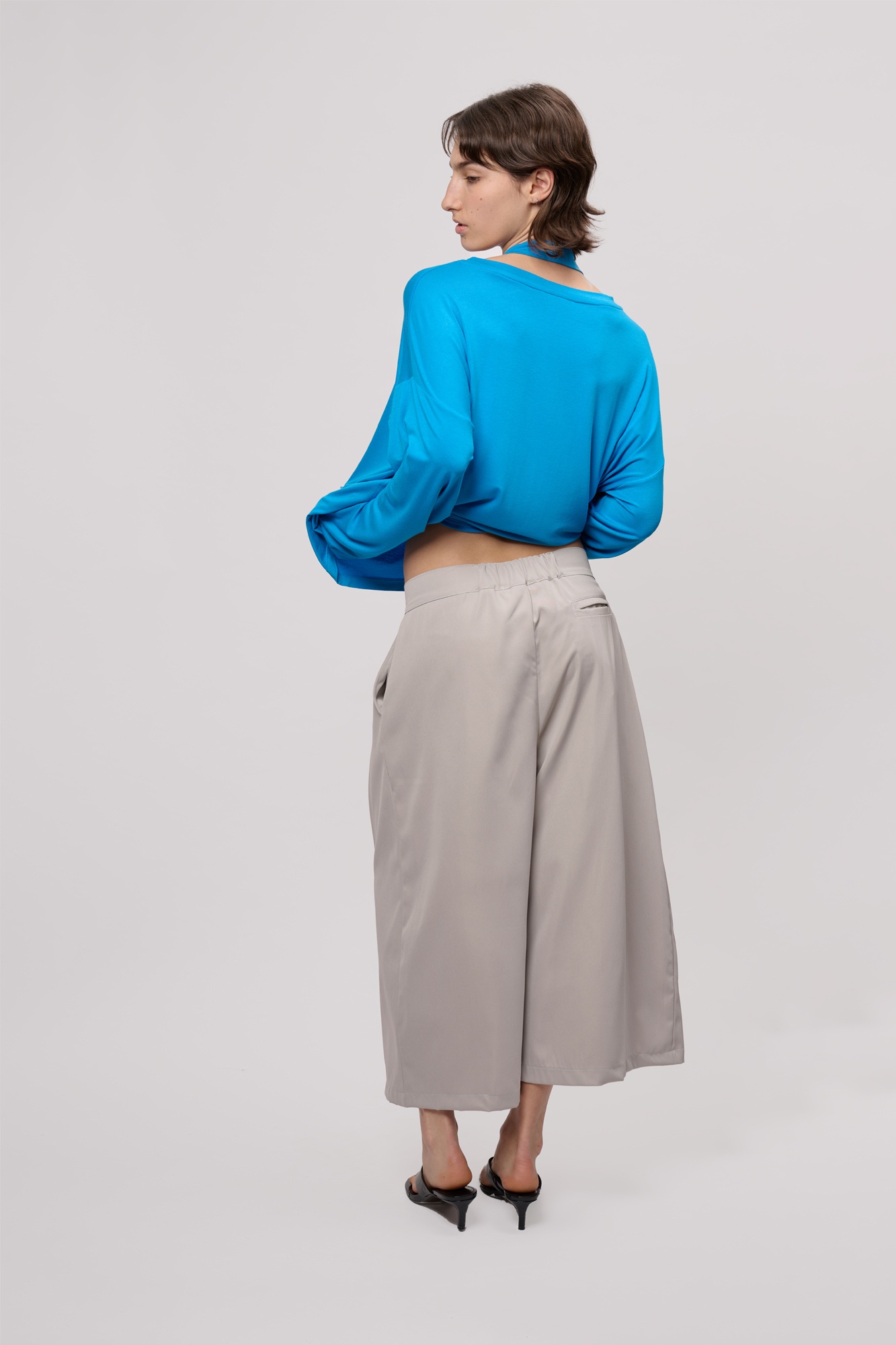 Wide leg cropped unisex