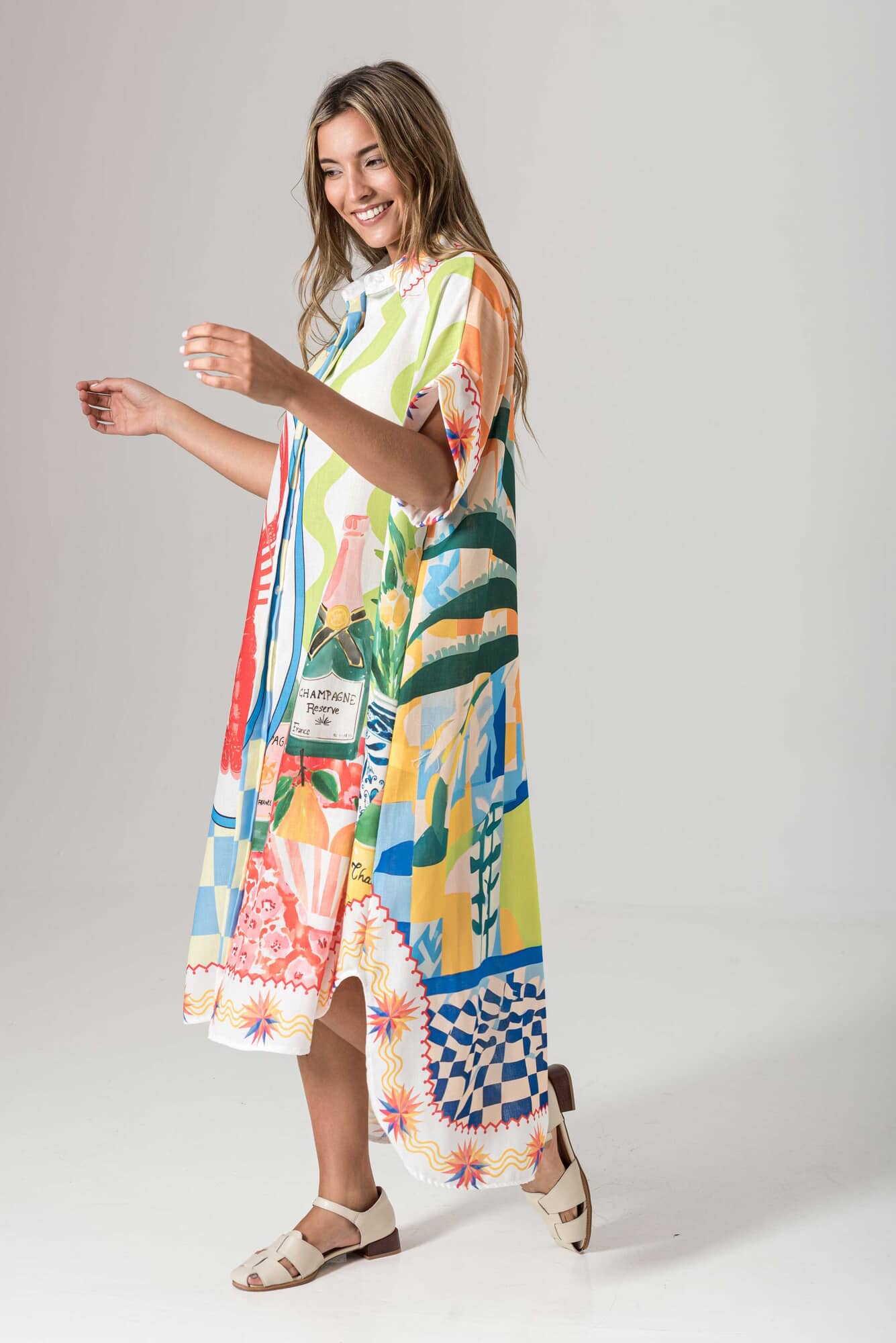 Vestido Camisero Langosta