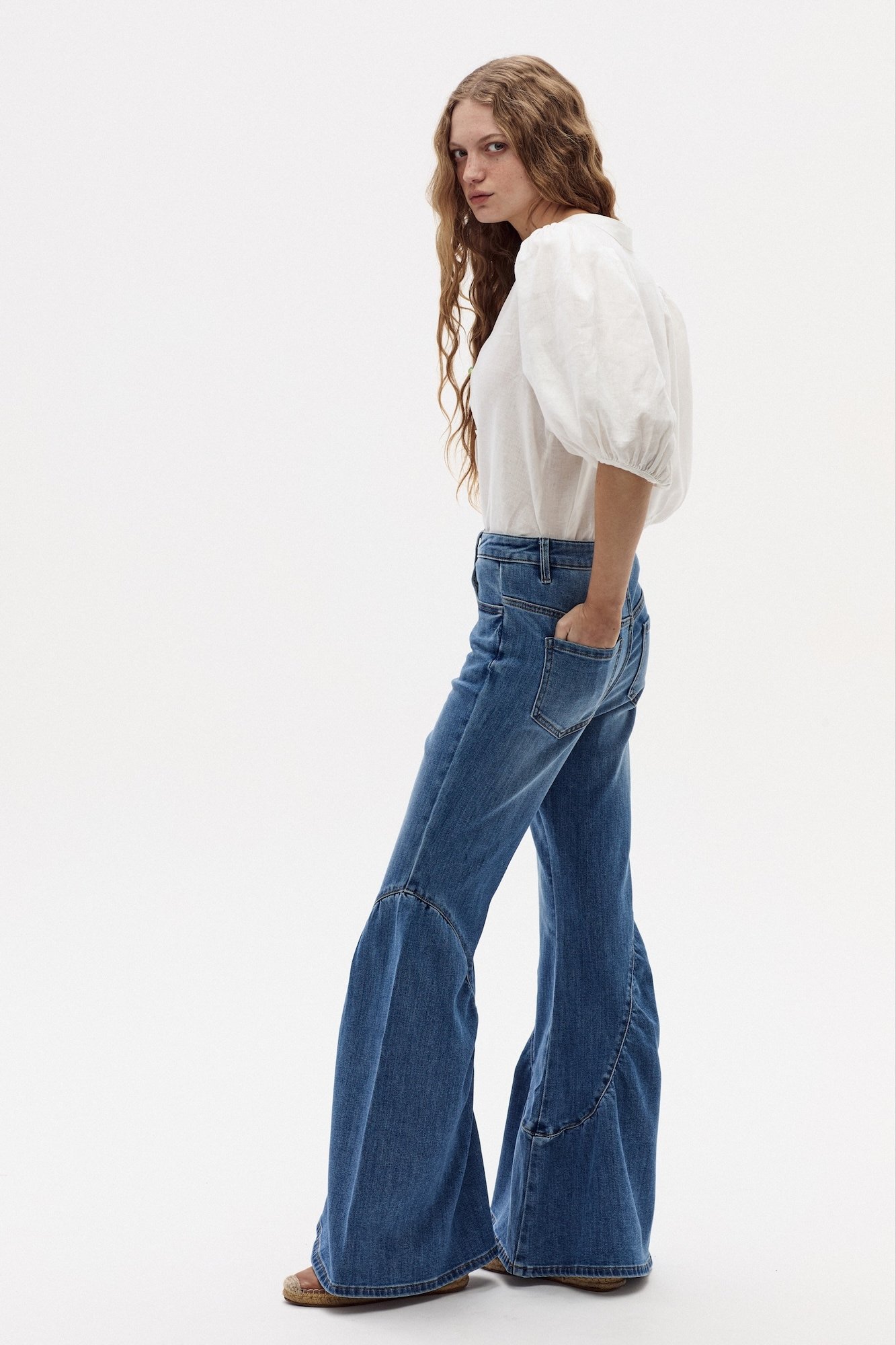 GYPSY, Flared Jeans - Washed Indigo