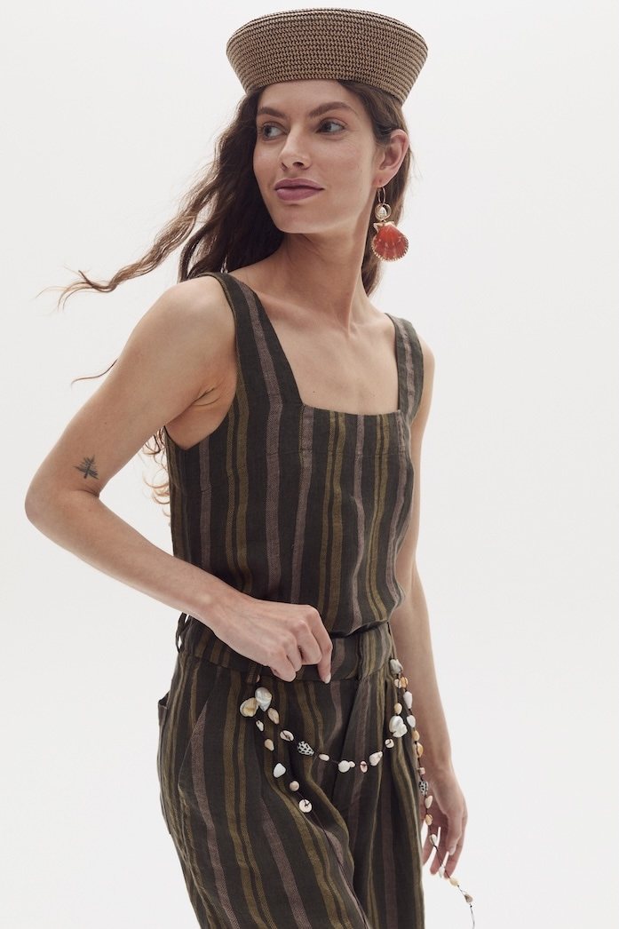 Top Mei en Lino - Jungle Stripes