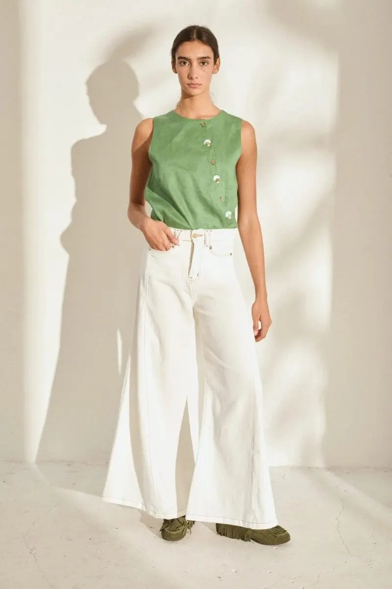 Pantalon Wide XL Cotton Linen