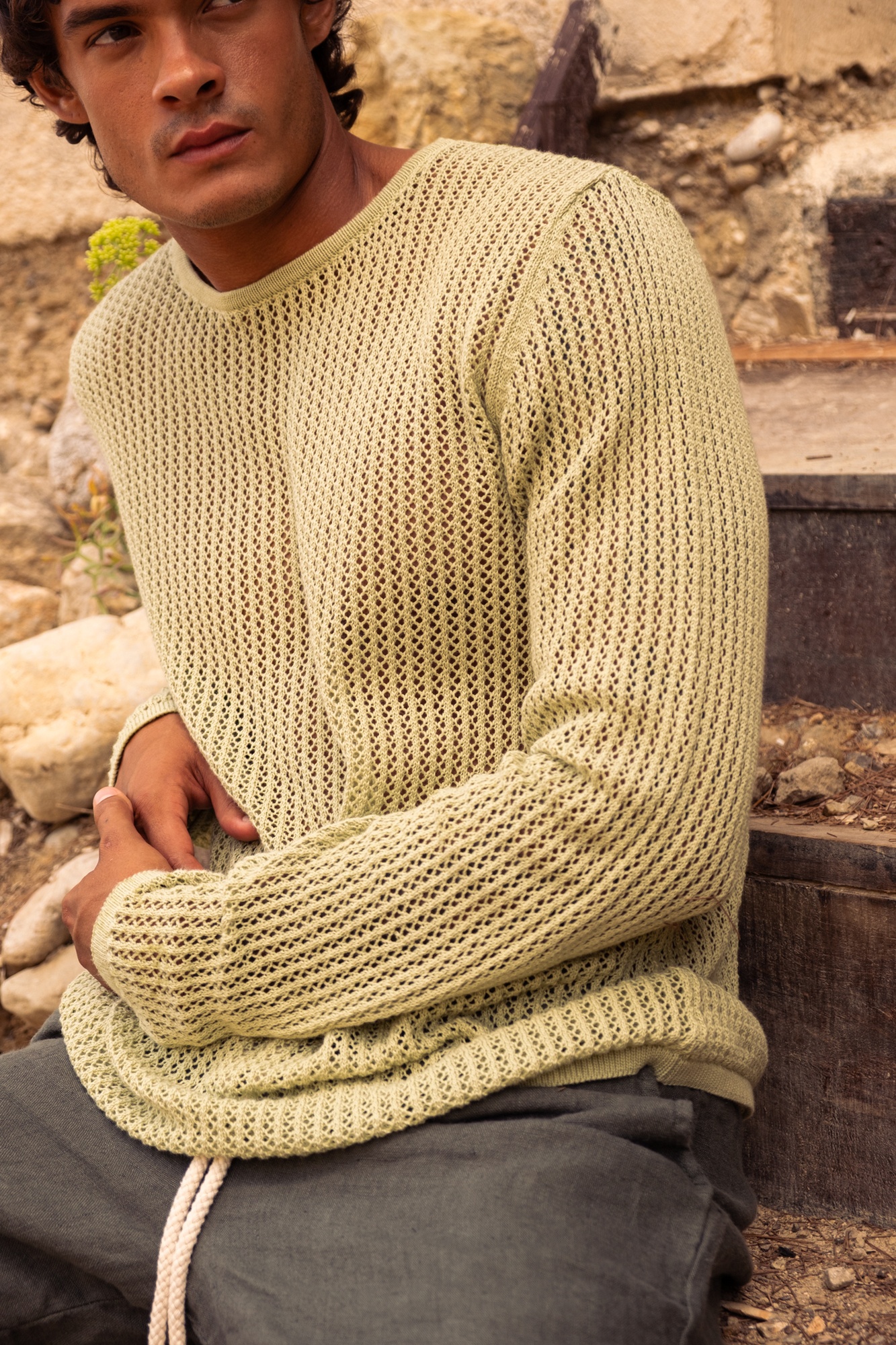 Long Sleeve Knitted Shirt