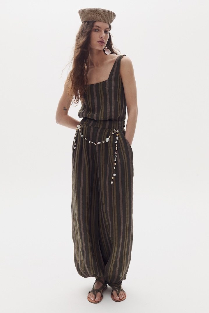 Top Mei en Lino - Jungle Stripes
