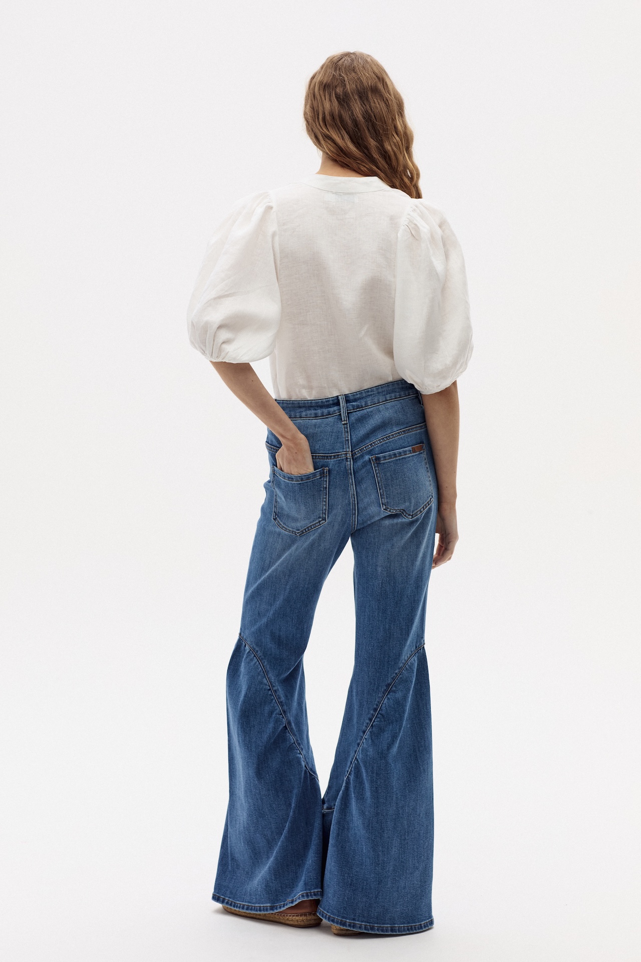 GYPSY, Flared Jeans - Washed Indigo