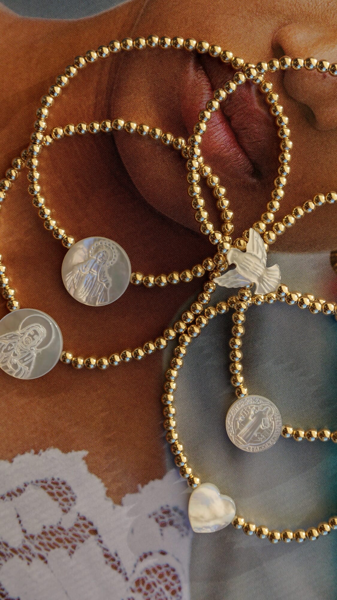 Pulsera Basic Nácar