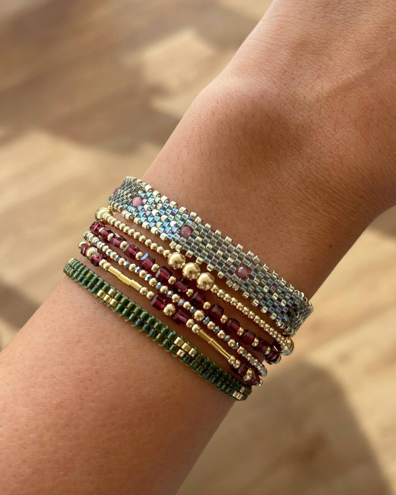 Pulsera Tejida Tetris