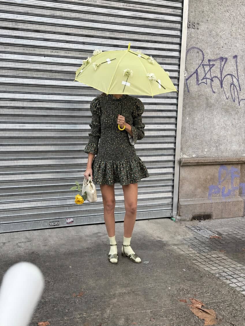 vestido campanado