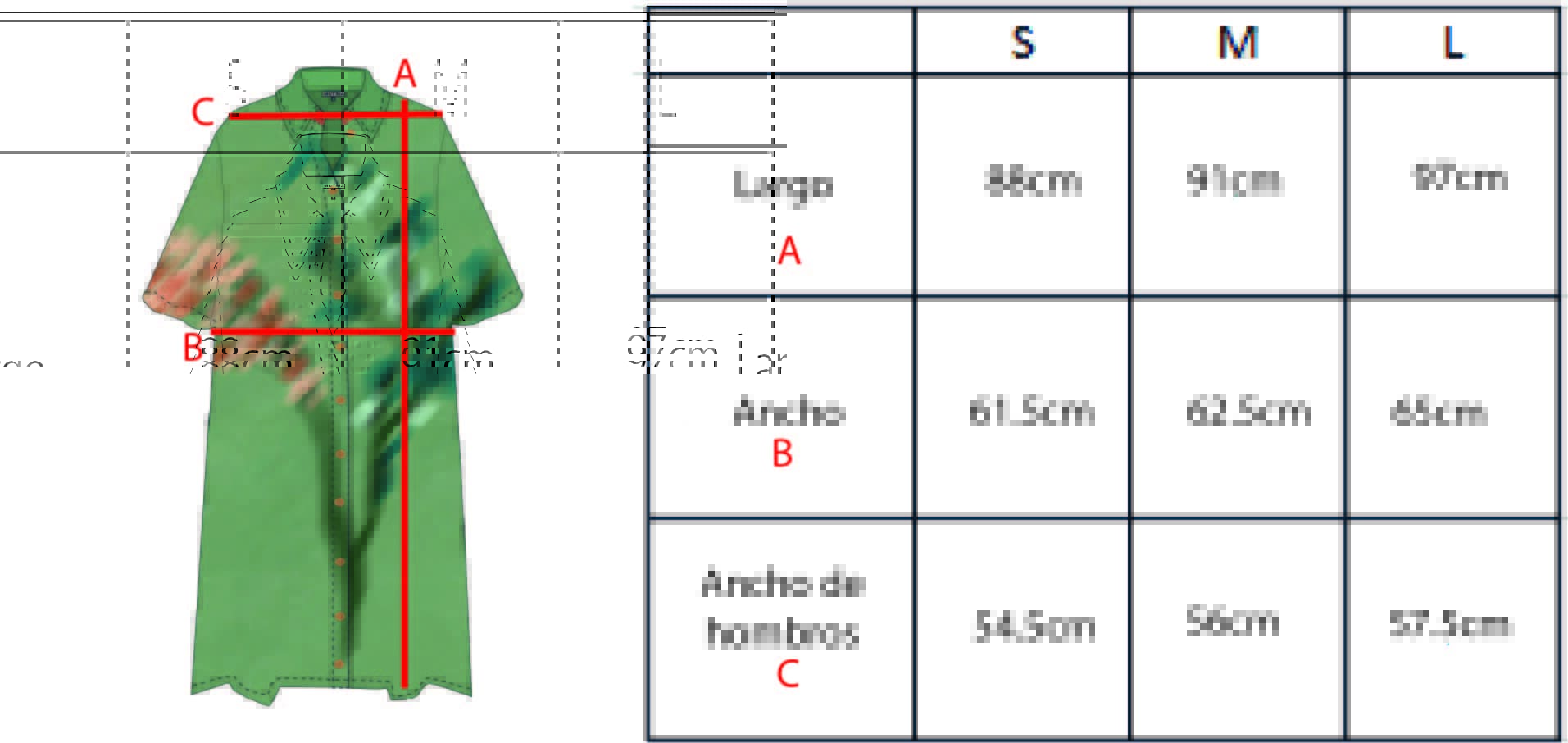 Guía de talles de