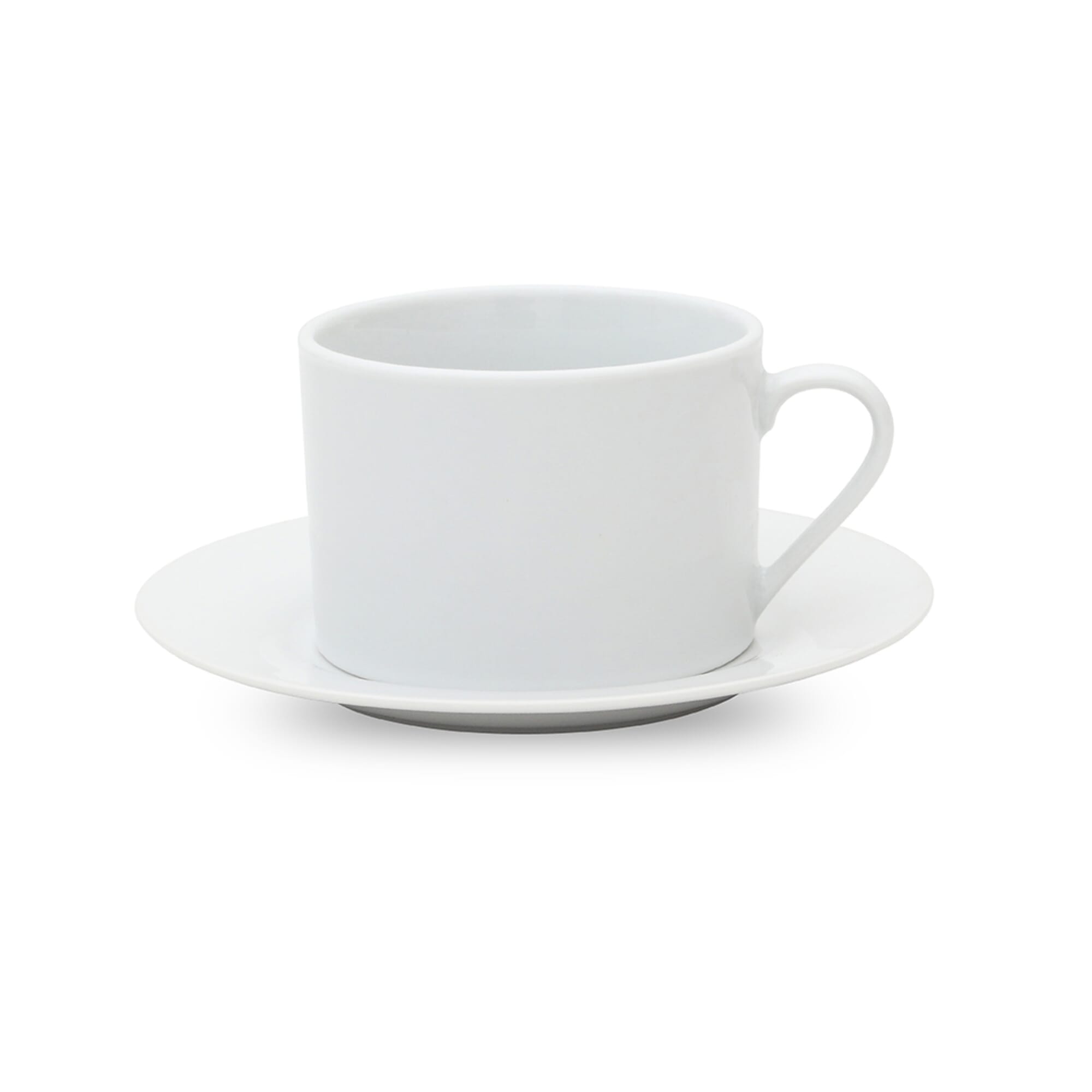 Taza de te c/ plato 220 ml porcelana Selecta