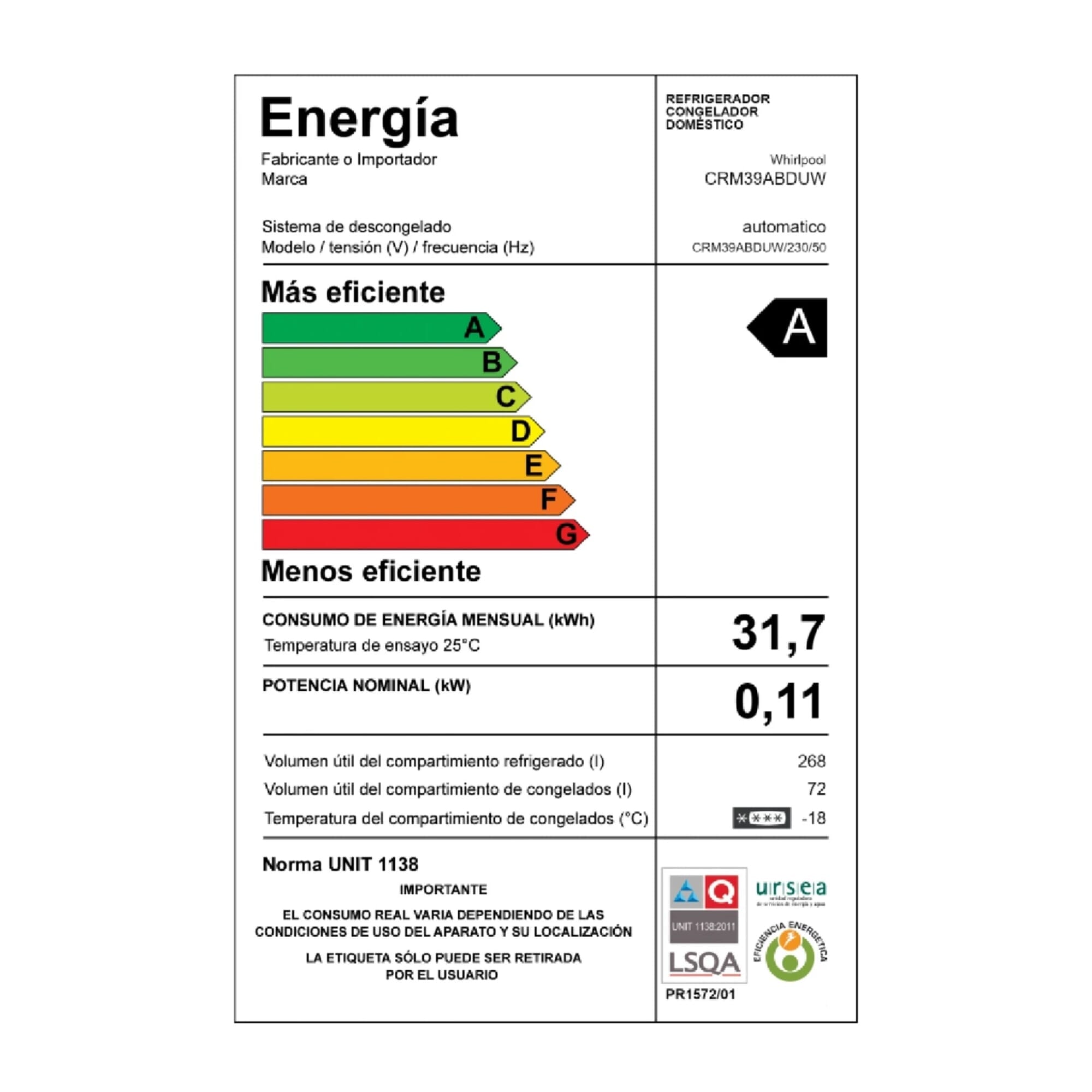 Heladera Consul 361 Litros