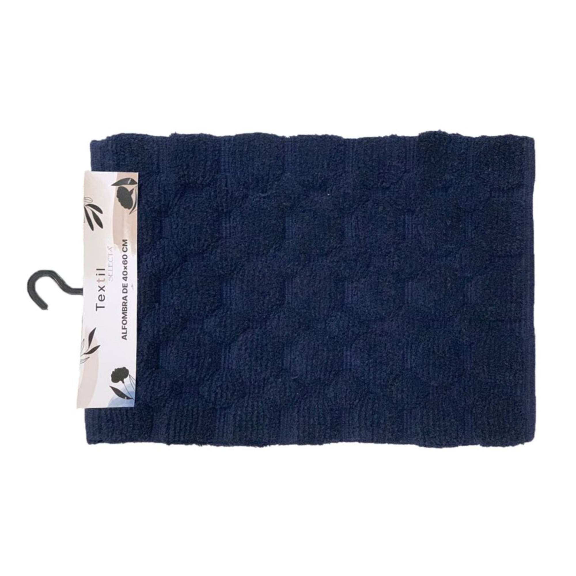 Alfombra para baño 40 x 60 cm bulky azul