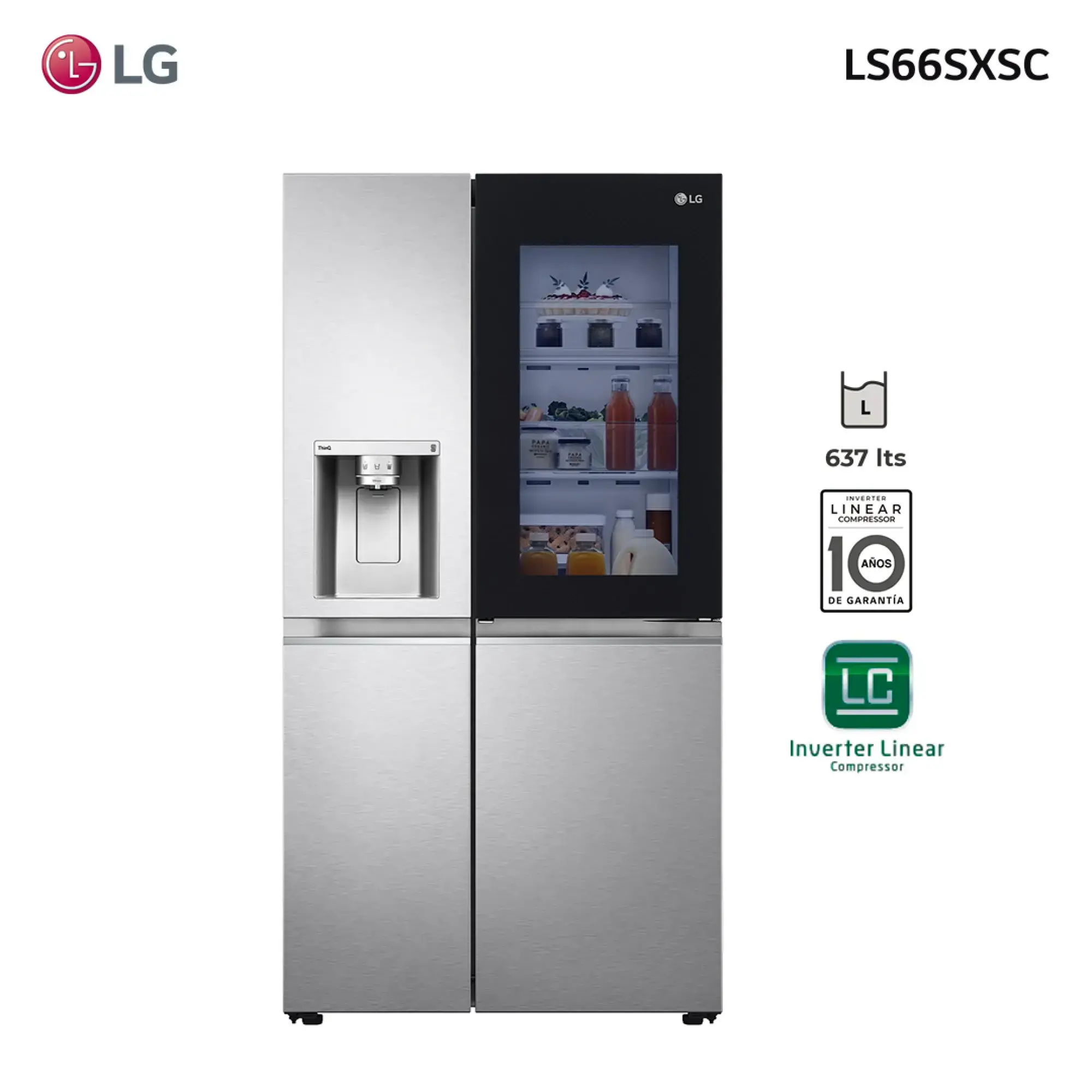 Heladera LG Side By Side 637 Litros InstaView