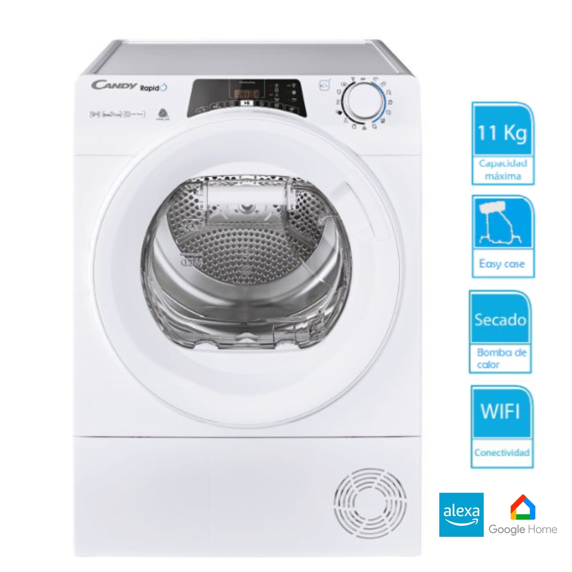 Secarropas Candy 11 Kg por bomba de calor