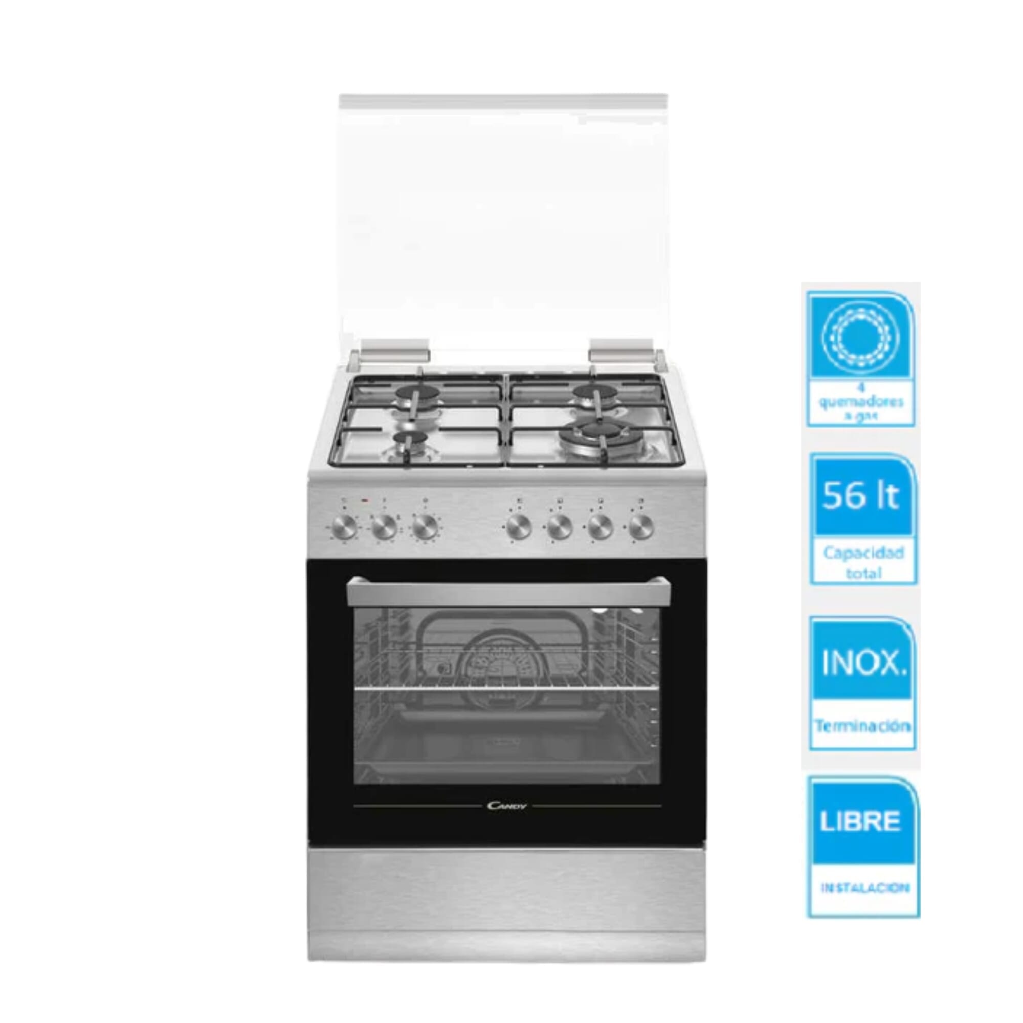 Cocina a gas Candy 4 hornallas