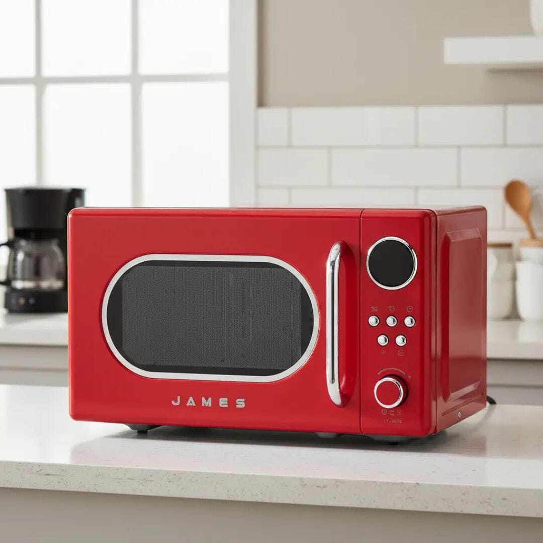 Microondas James Retro  J 20 Rr Rojo 20l