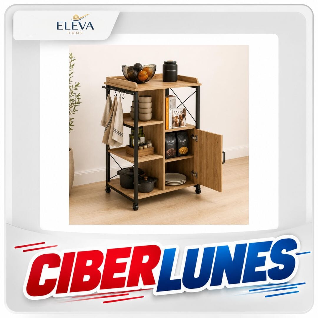 Mueble Multiuso Organizador, Línea Luna, Hierro