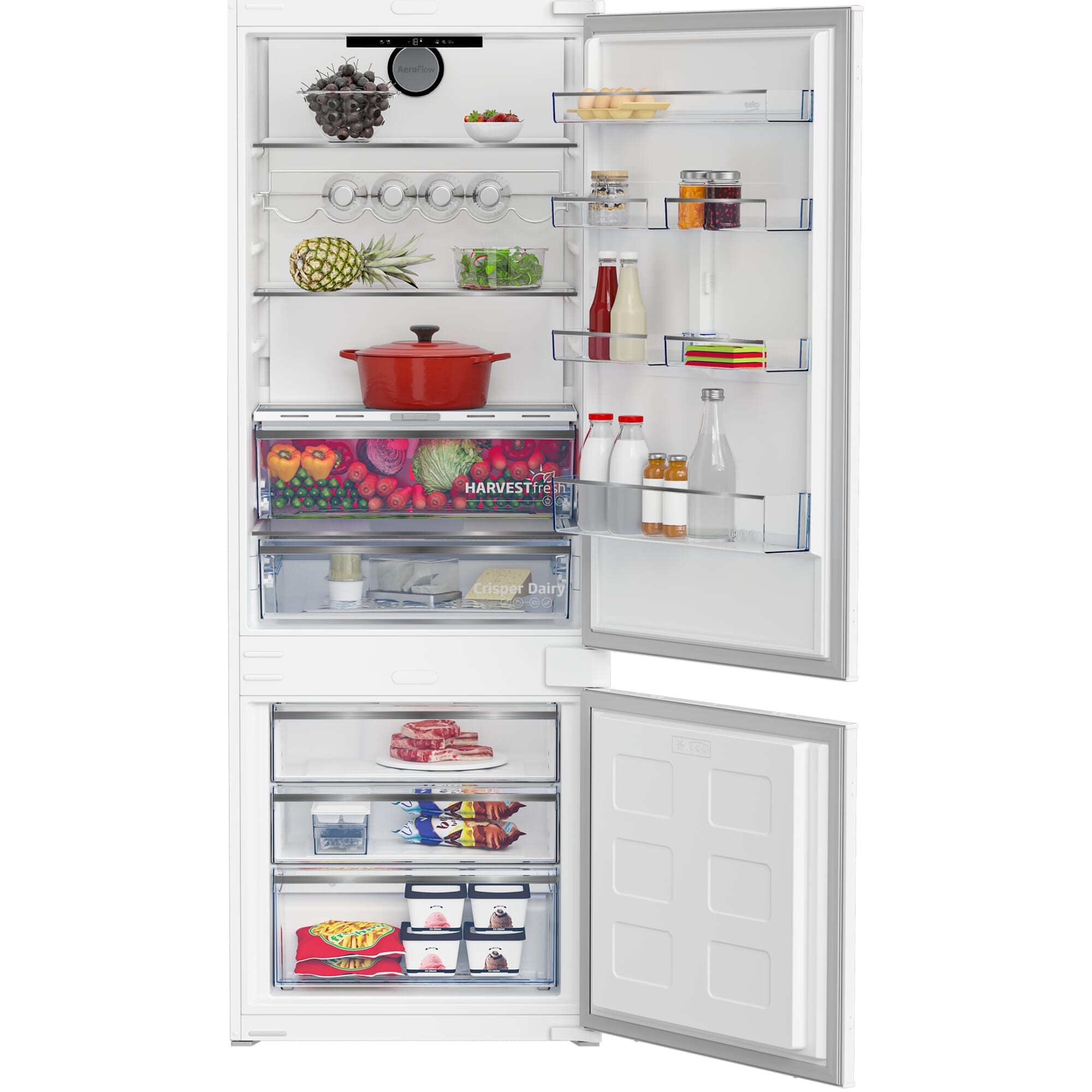 Heladera panelable Beko 400 Litros con freezer