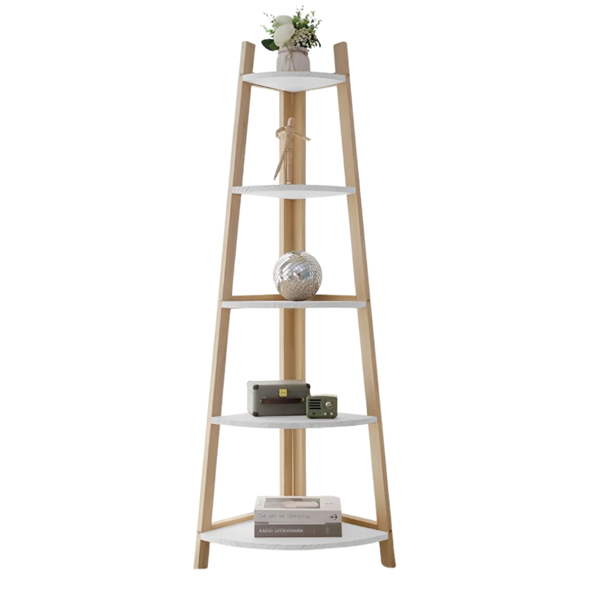 Estantería esquinero madera bamboo