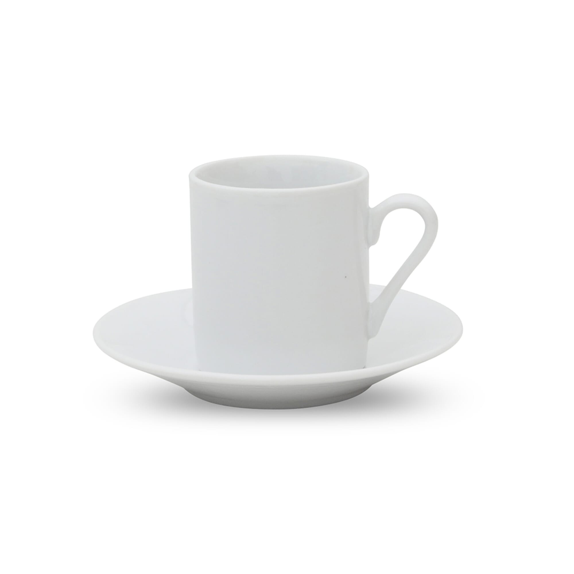 Taza de café c/ plato 90 ml porcelana Selecta