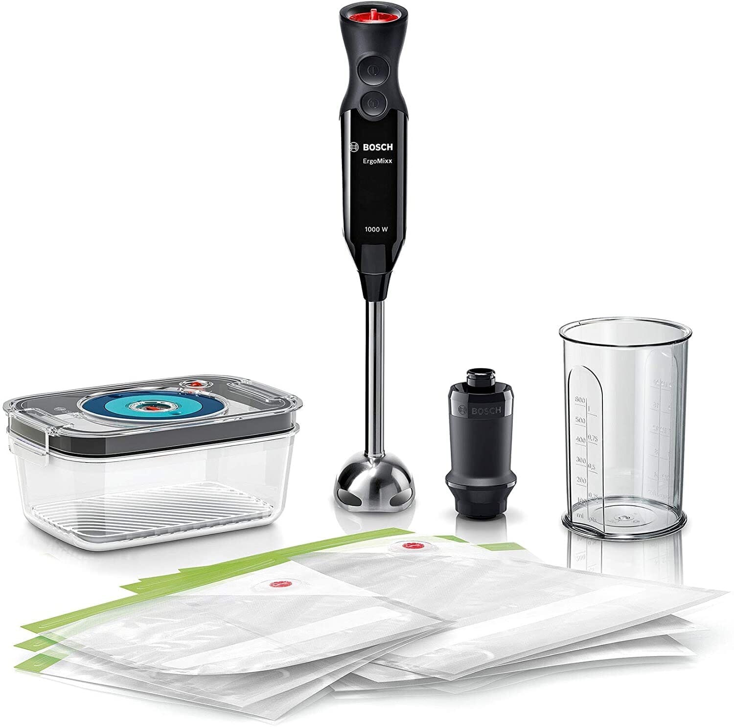 Mixer Bosch 1000W con envasado al vacío