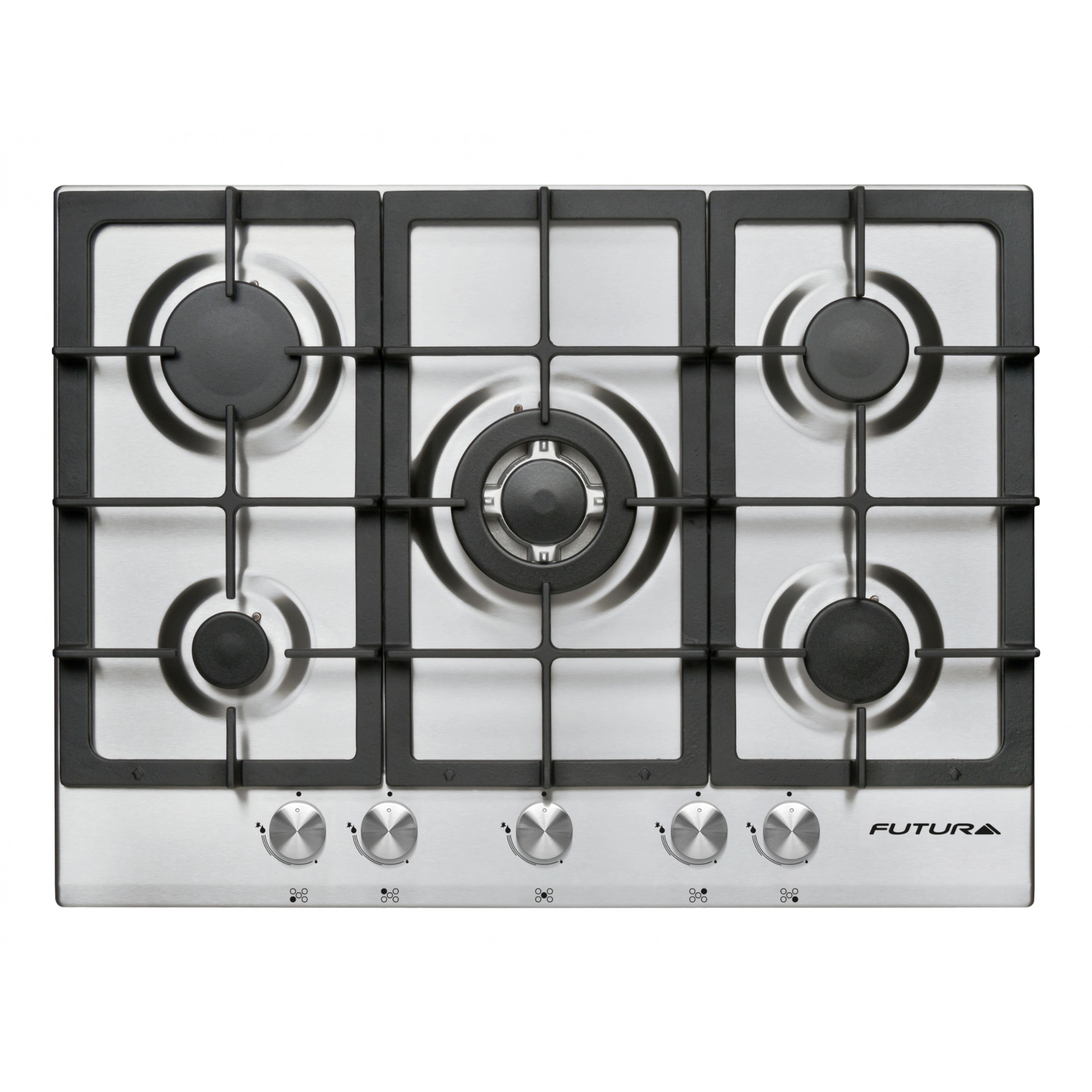 Anafe a gas Futura 5 hornallas inox