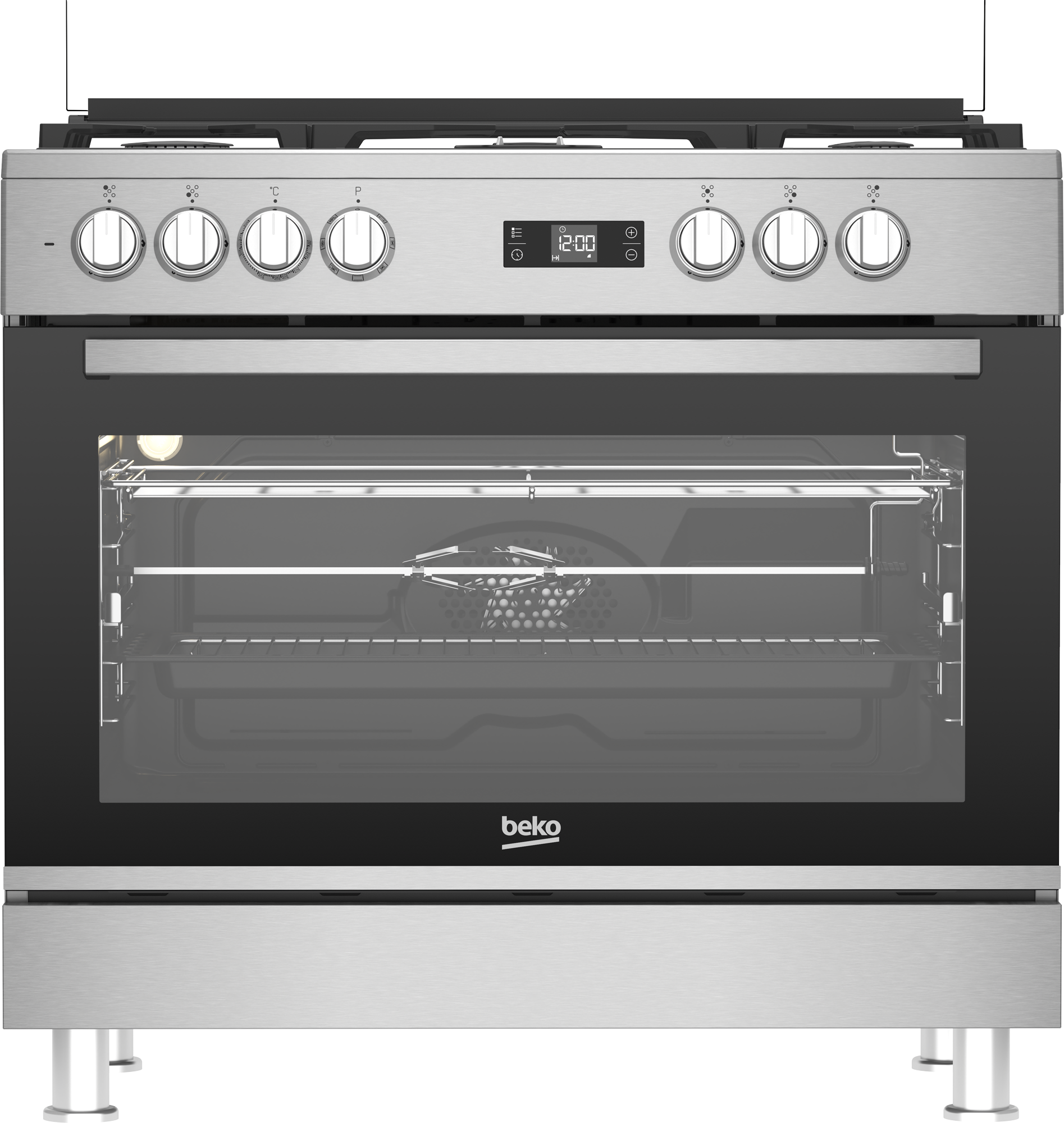 Cocina combinada Beko 5 hornallas