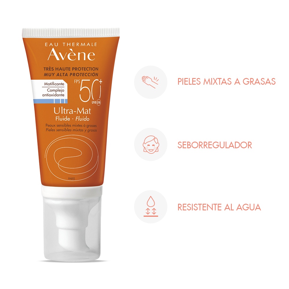 FLUIDO ULTRA - MAT SPF 50+ x 50 ml.