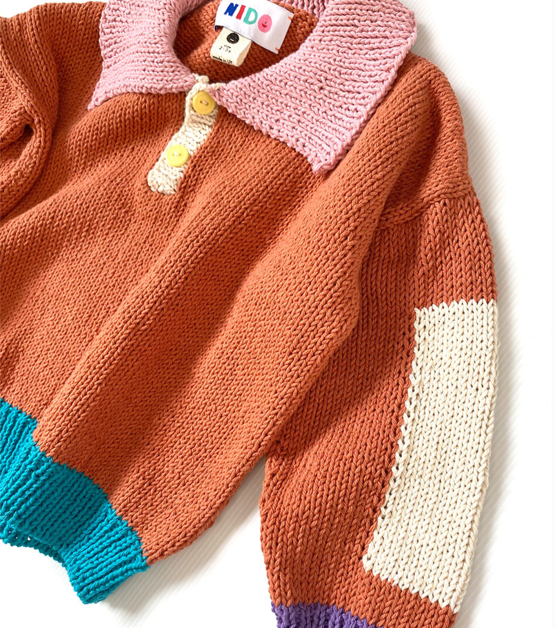 Caramel Color Block Sweater 