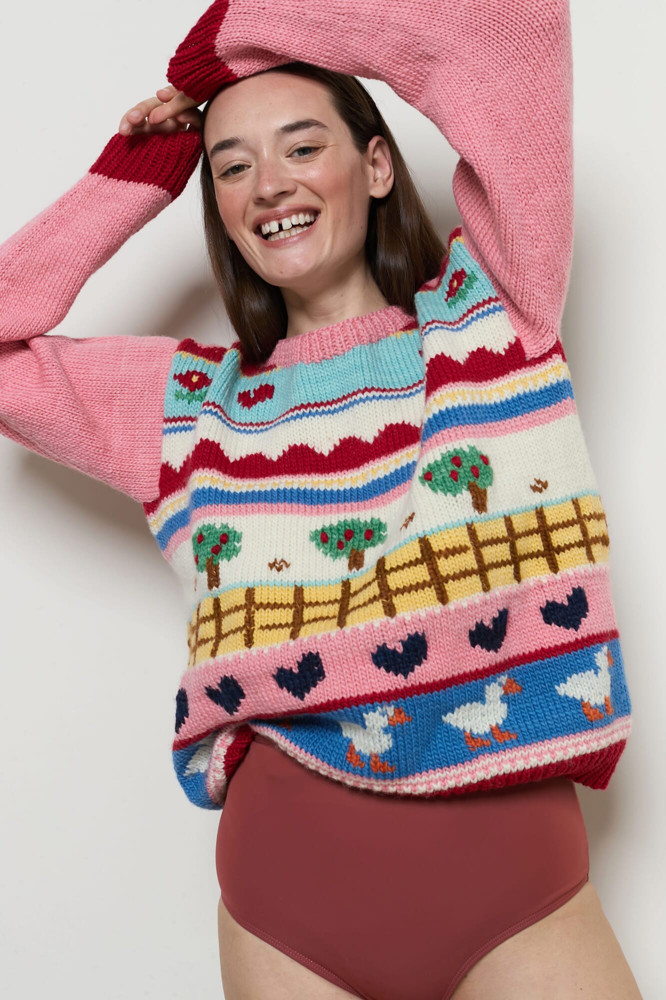Pink Prado Sweater