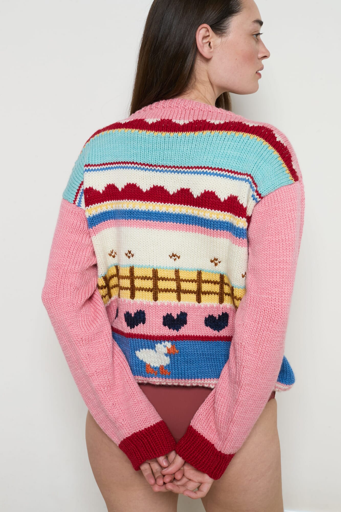 Pink Prado Sweater