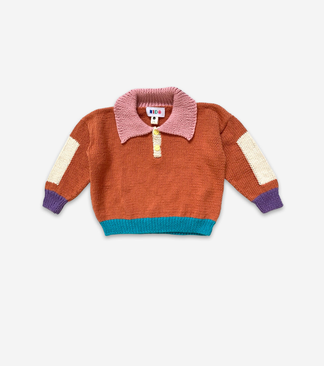 Caramel Color Block Sweater 