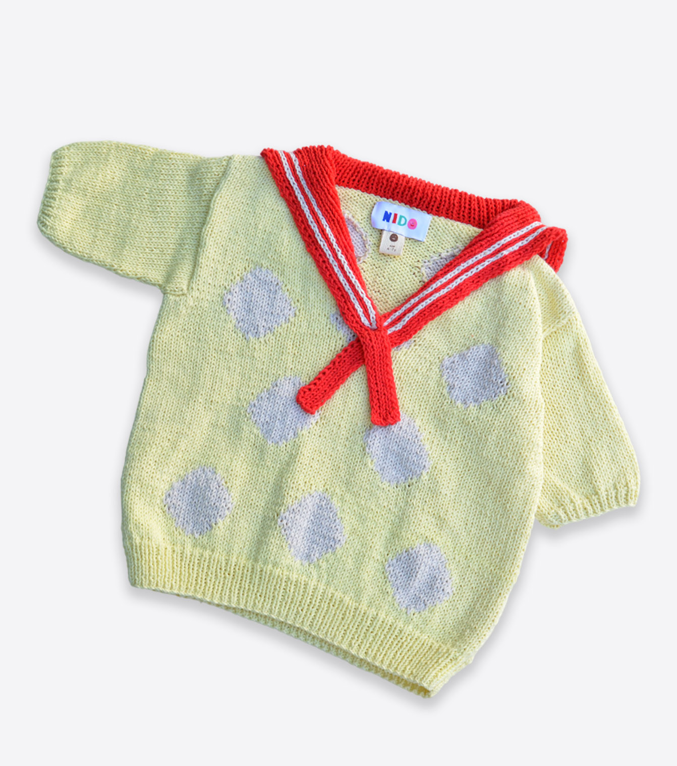 SIZE 6-7 / SAILOR DOTS SWEATER