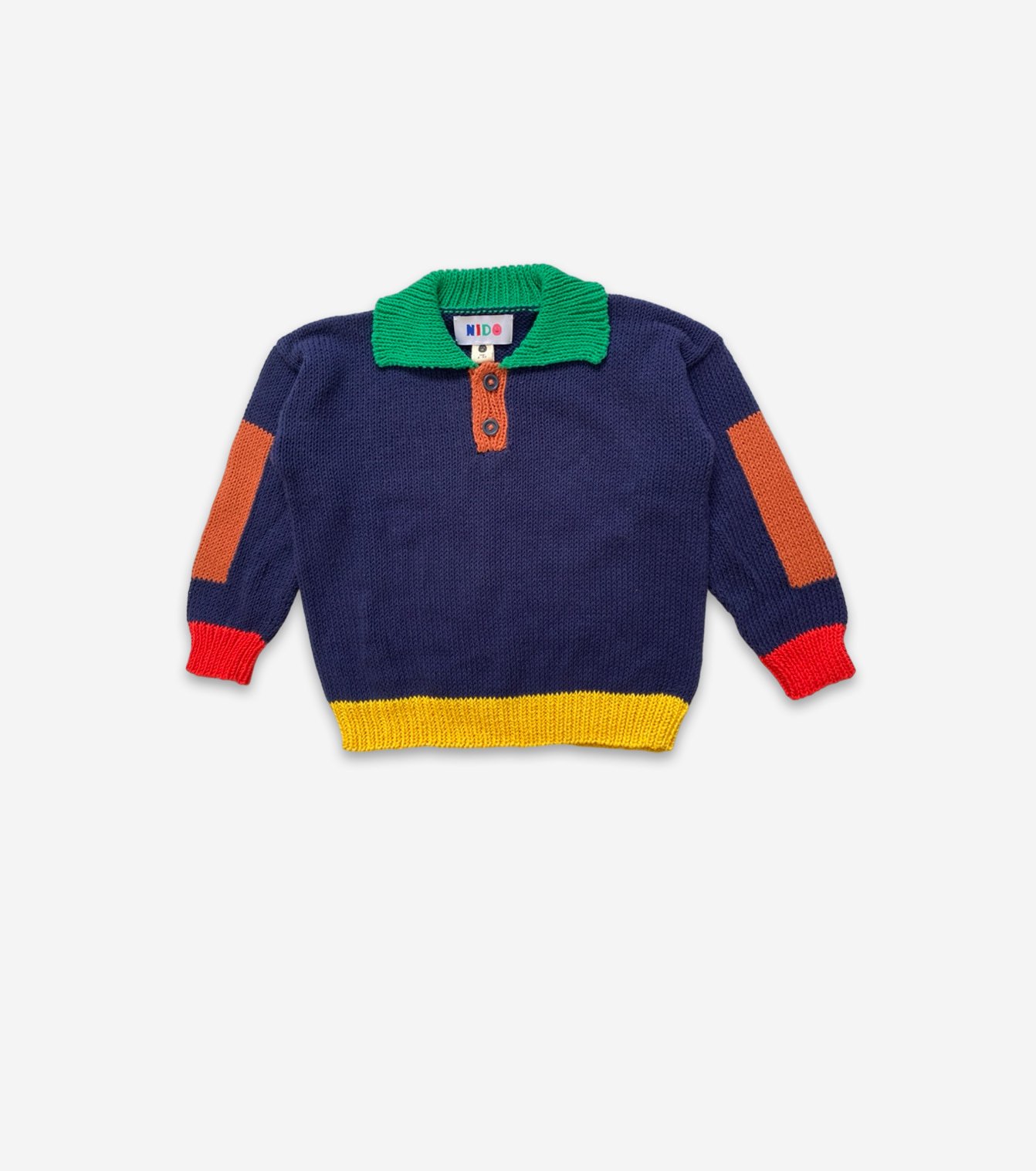 Navy Color Block Sweater 