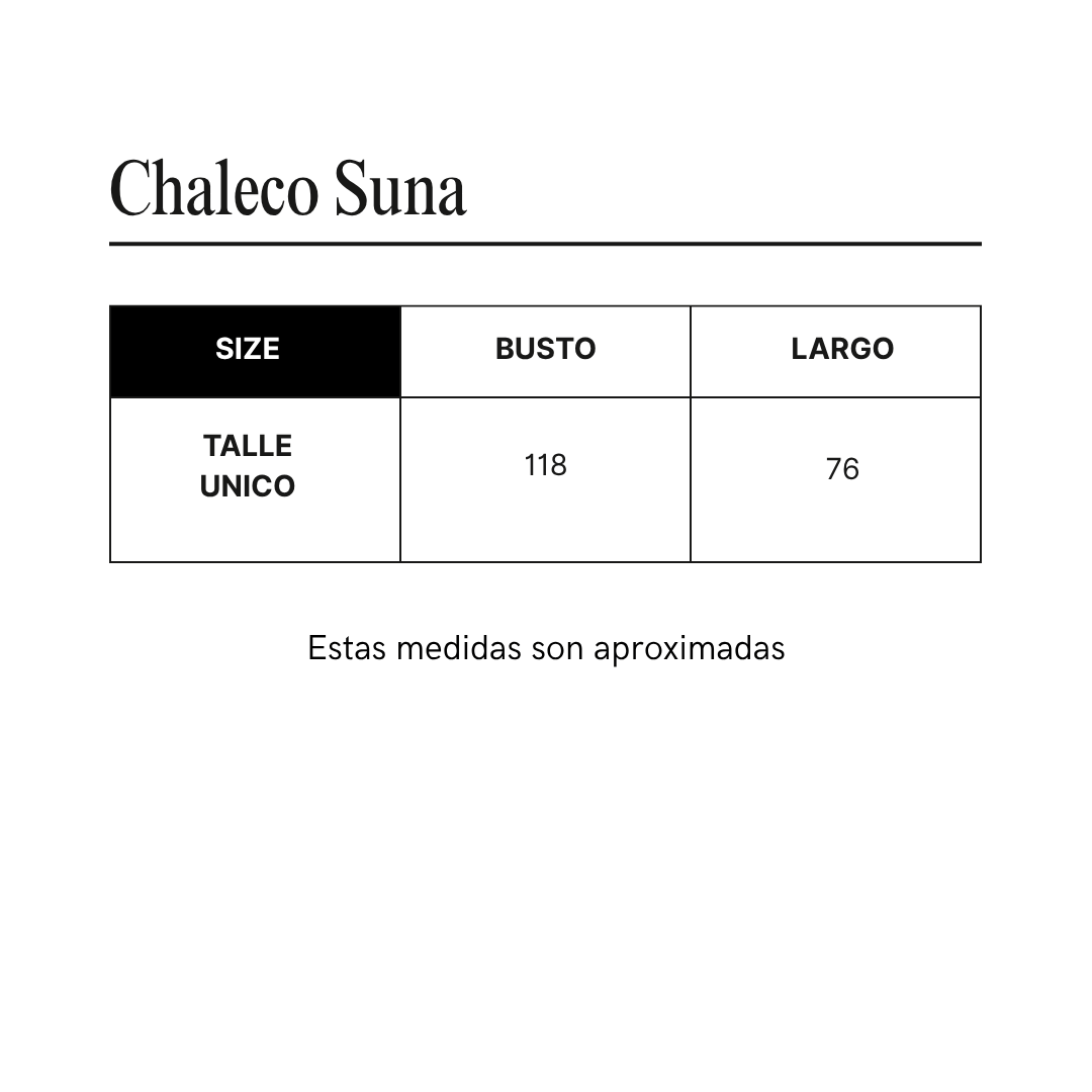 Guía de talles de