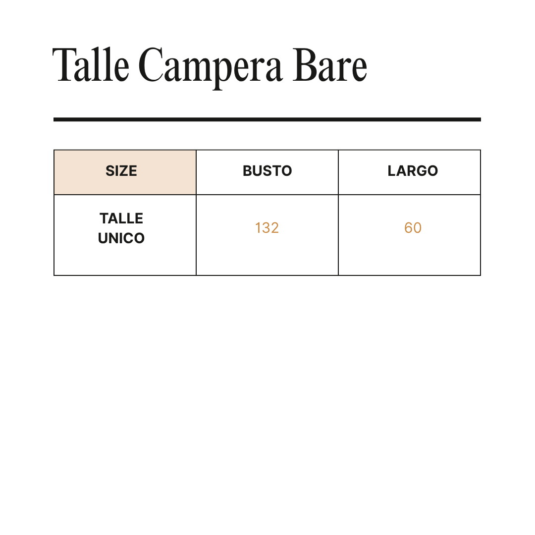 Guía de talles