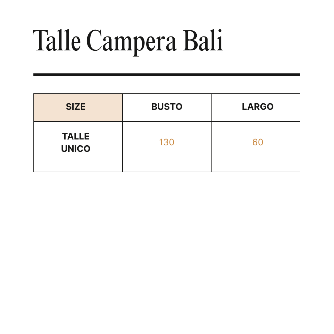 Guía de talles