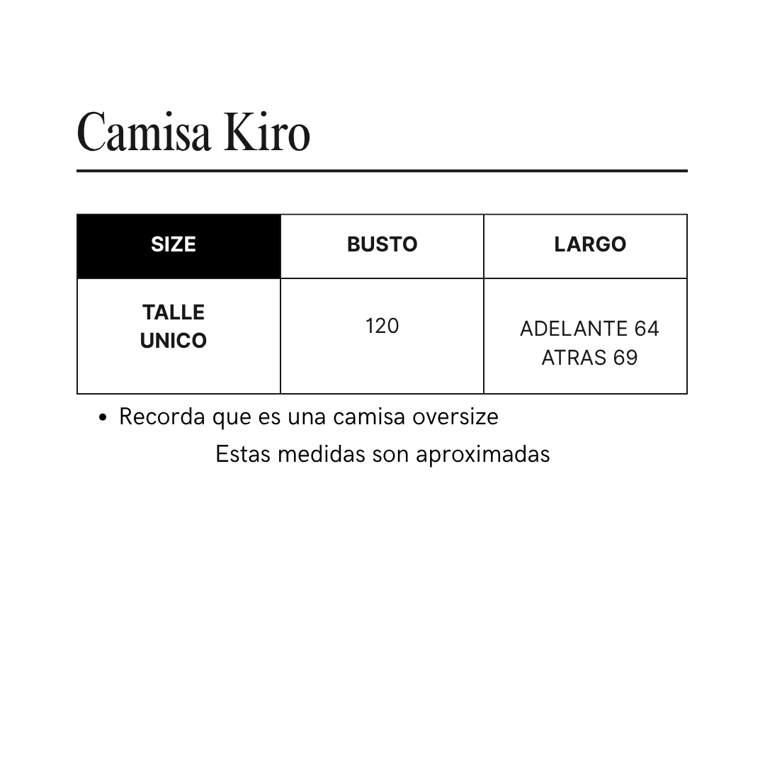 Guía de talles