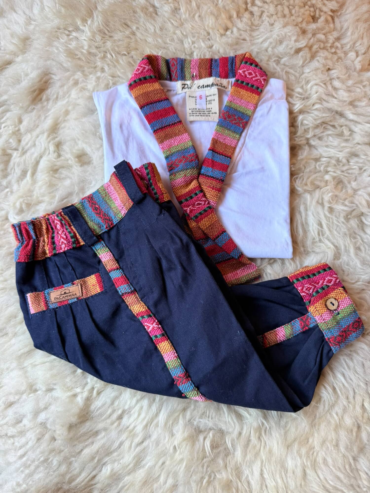 Remera y bombacha Hilado Multicolor