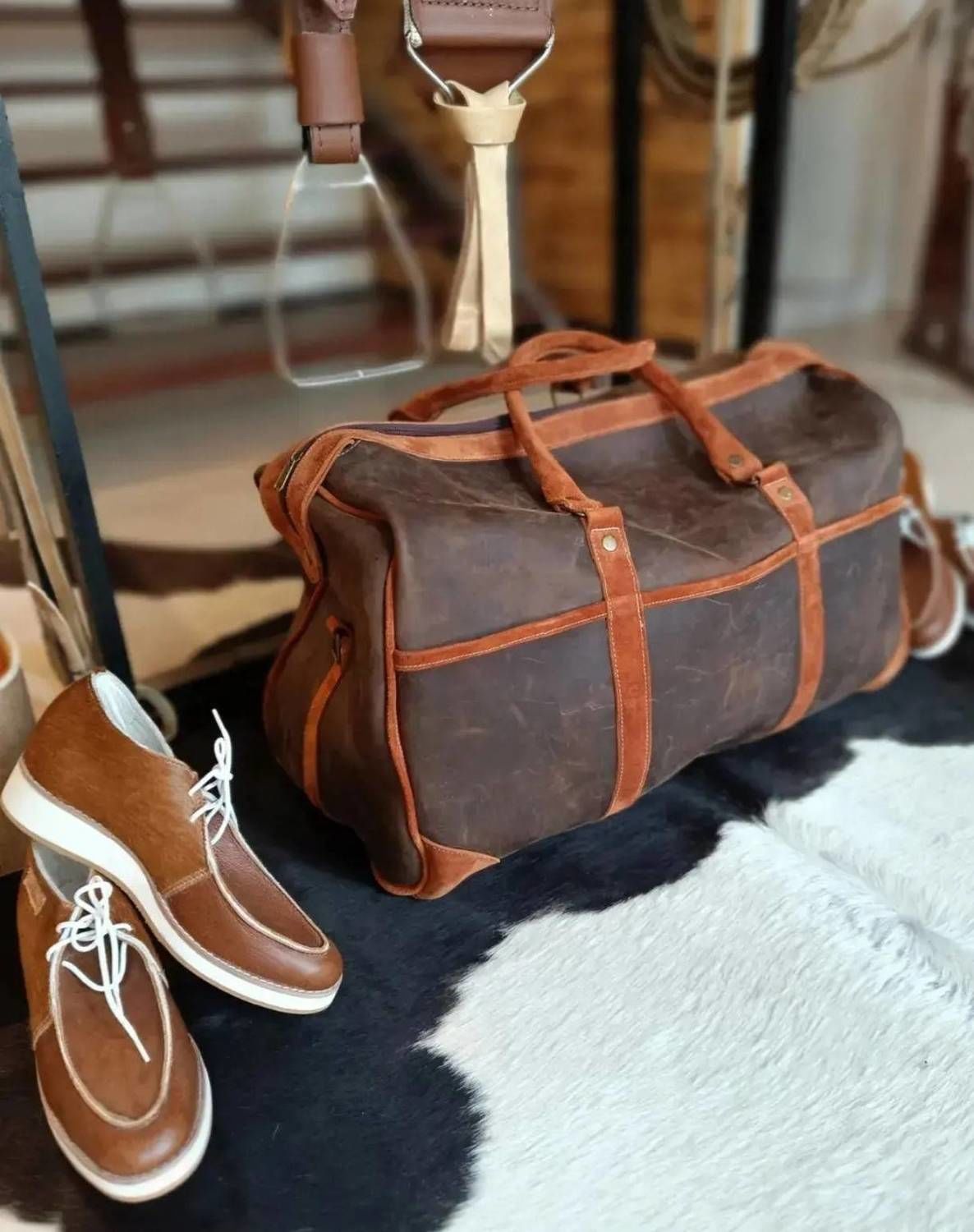 Bolso 20 mudas - Cuero engrasado
